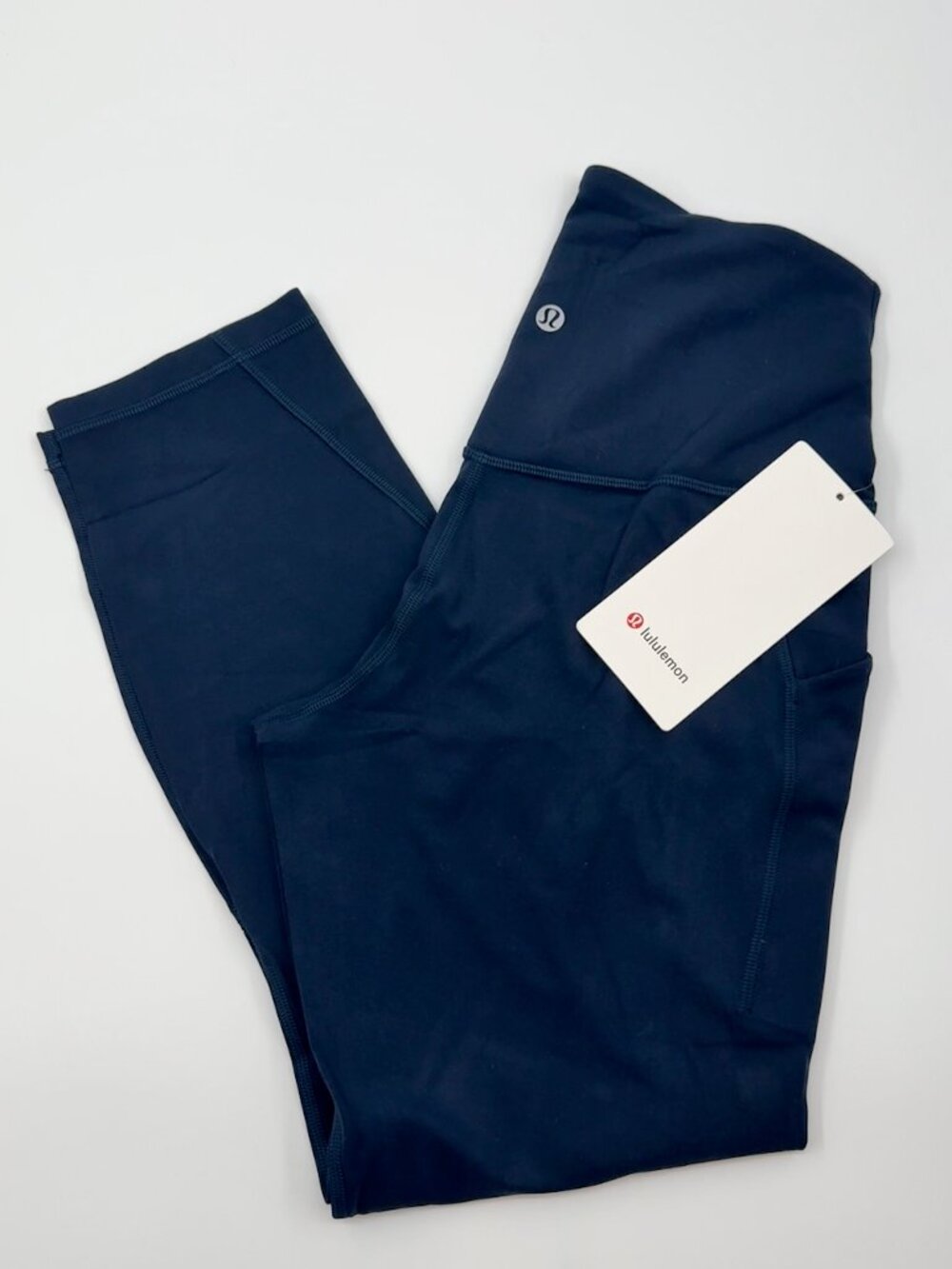 NWT Lululemon Align HR Pant 23" Pockets Womens 8 Navy Yoga Leggings Athleisure